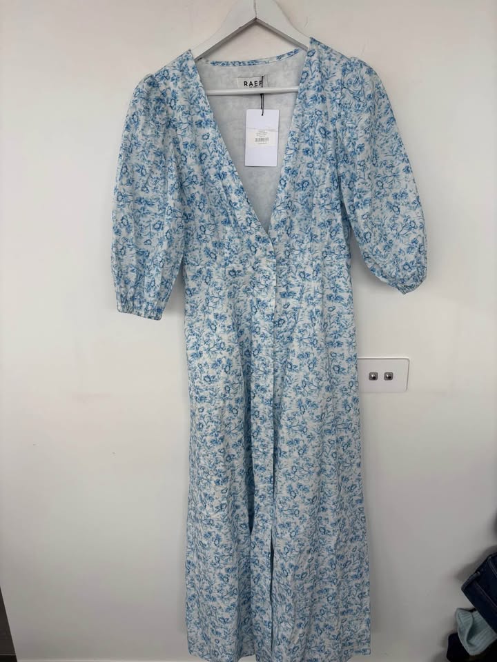 RAEF Blue Floral Maxi - size 8