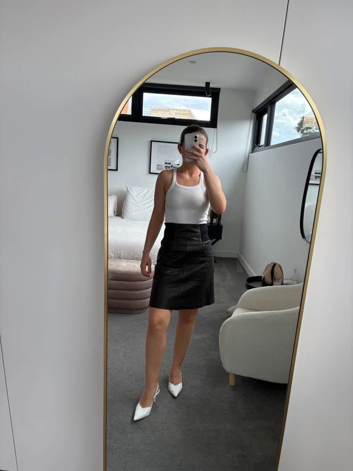 Kit X Leather Skirt - size 8