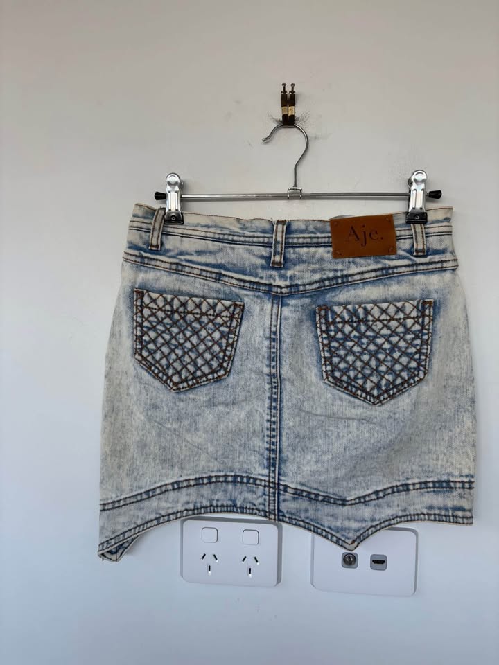 Aje Denim Mini - size 8