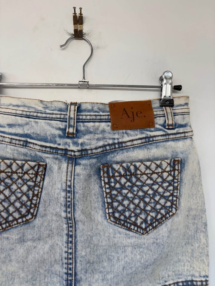 Aje Denim Mini - size 8