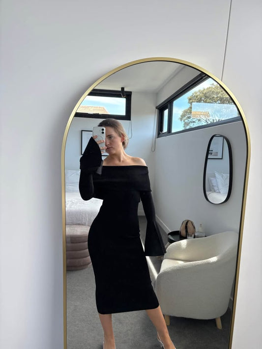 Solace London Crepe Knit Dress - size 10