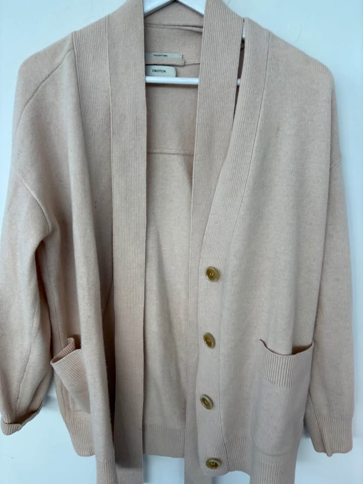 Oroton Merino Wool Cardigan - size XS