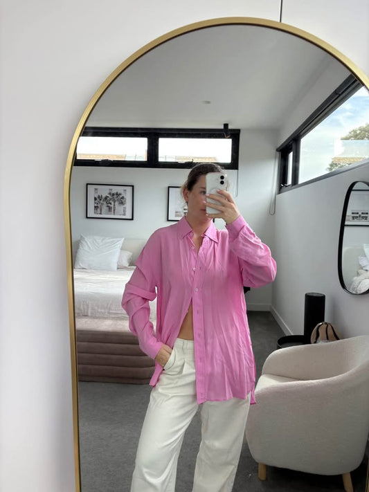 Scanlan Theodore Silk Shirt - size 8