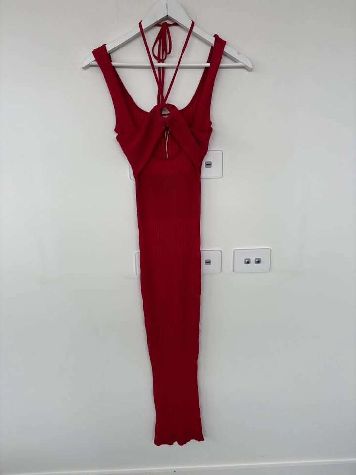 MESHKI Red Dress - size xs