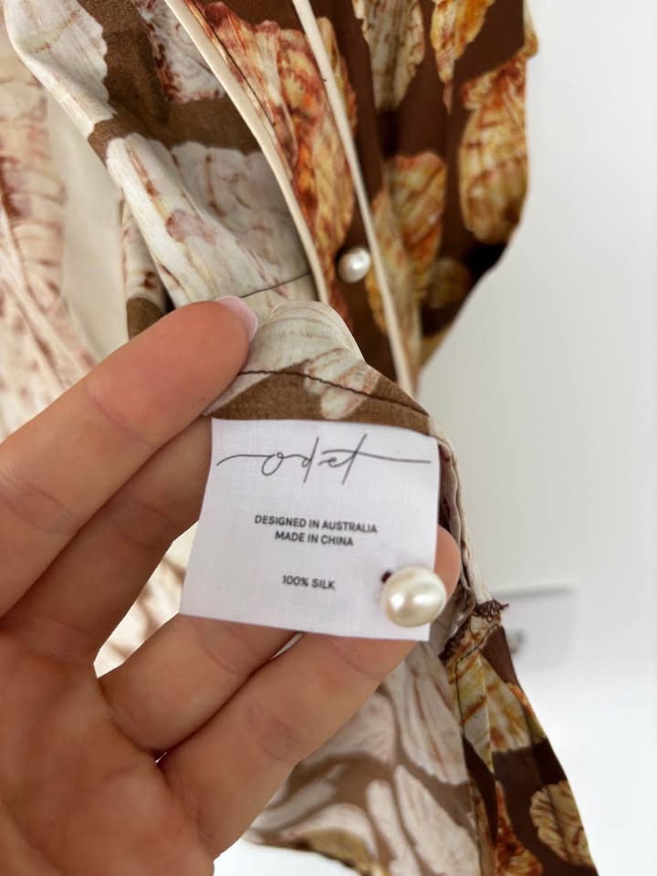 Odet Silk Shirt - size small