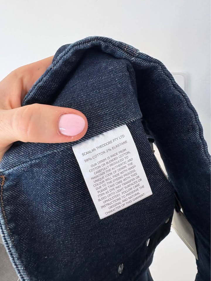 Scanlan Theodore Denim Crop - size 8
