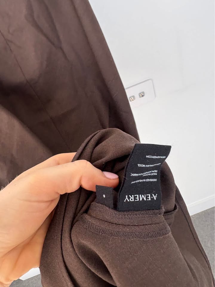 A-Emery Brown Suit Set - size 8 skirt and size 10 jacket