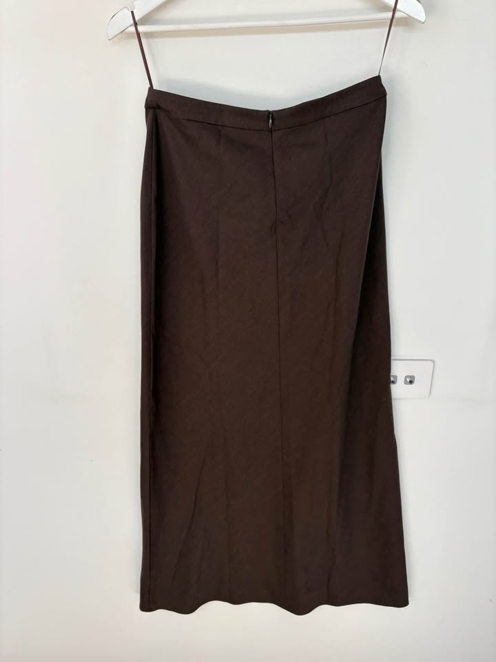 A-Emery Brown Suit Set - size 8 skirt and size 10 jacket