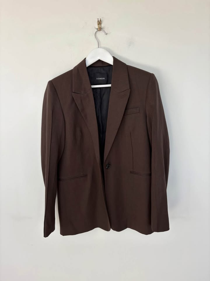 A-Emery Brown Suit Set - size 8 skirt and size 10 jacket