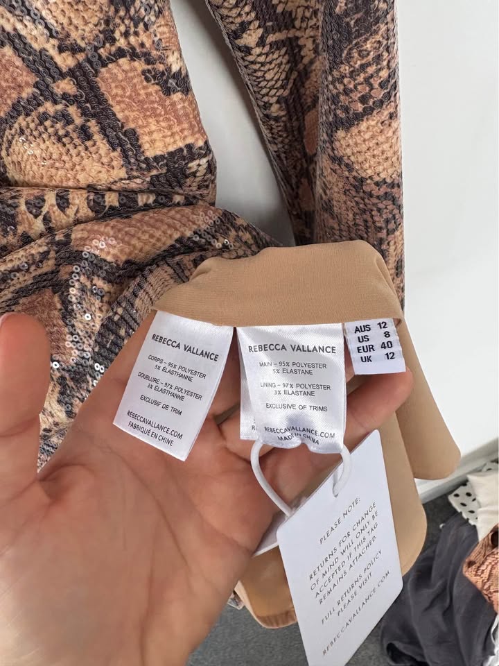 Rebecca VALLANCE Mini Dress - size 12