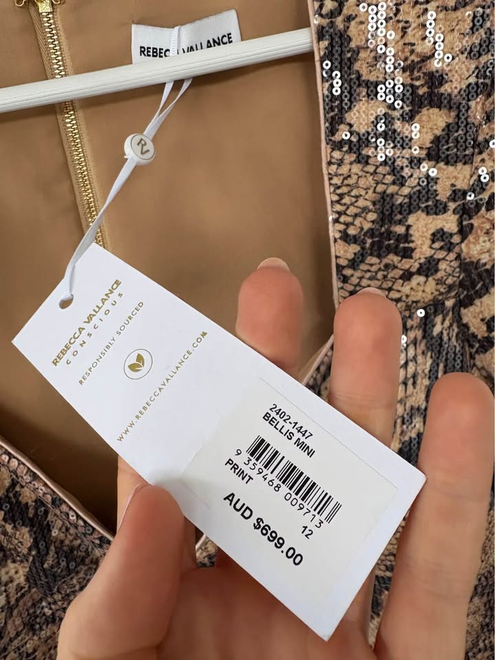 Rebecca VALLANCE Mini Dress - size 12