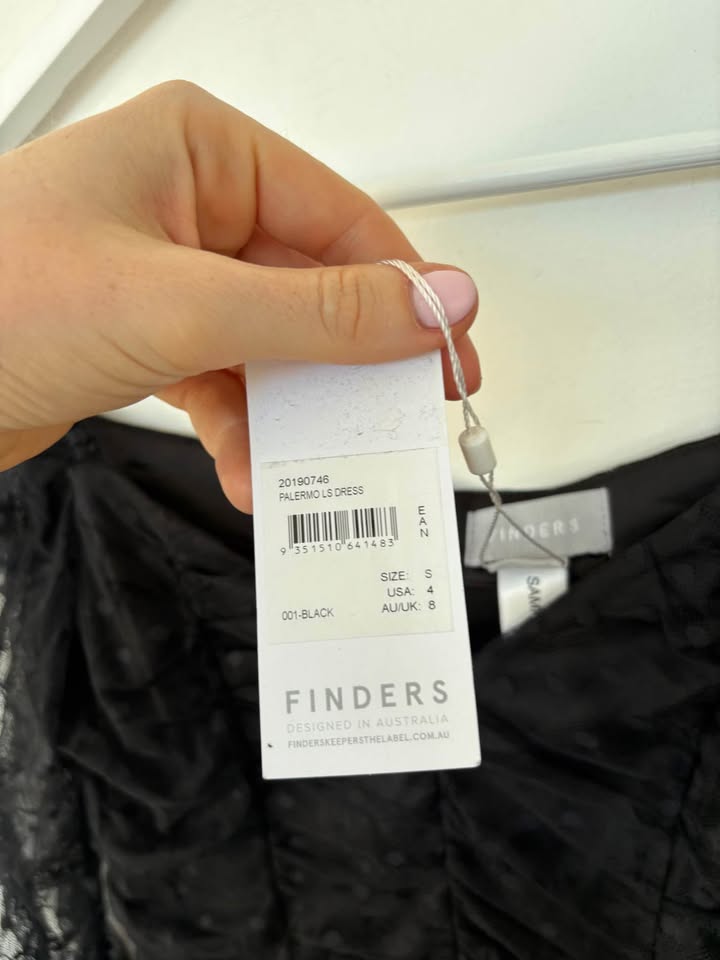 Finders Lace Mini Dress - size small