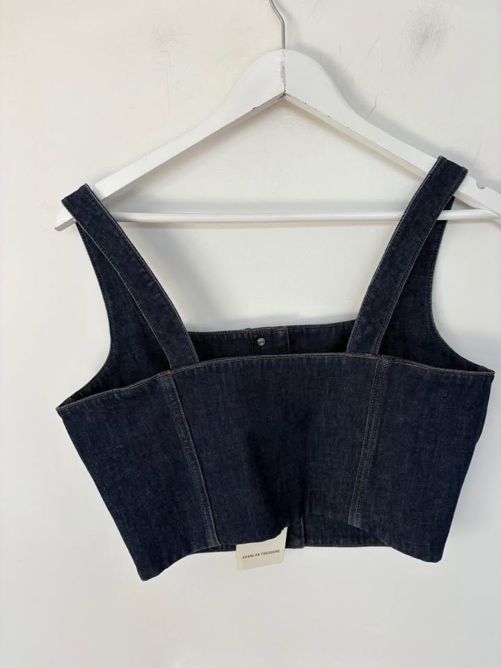 Scanlan Theodore Denim Crop - size 8