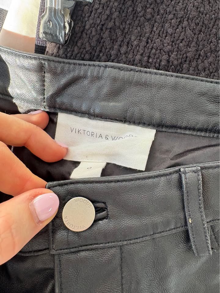 Viktoria and Woods Leather Pants - size 0
