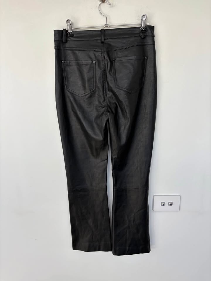 HENNE Faux Leather Pants - size 6