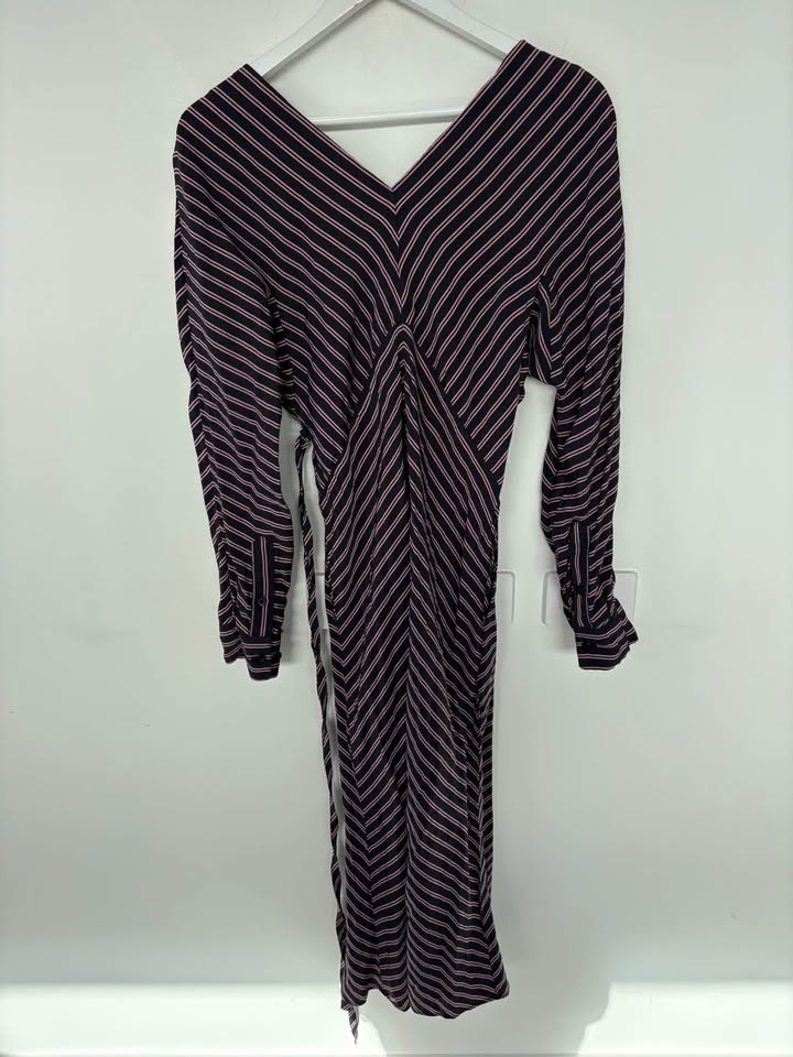 Scanlan Theodore Stripe Dress - size 8