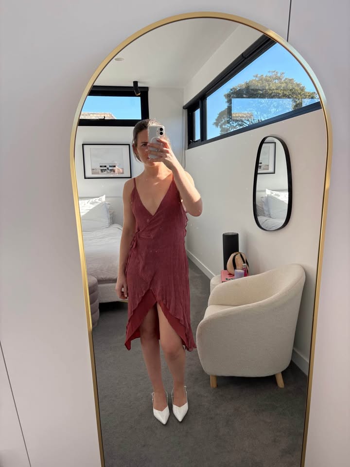 Bec and Bridge Silk Wrap Dress - size 8