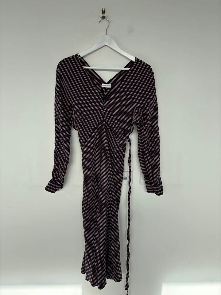 Scanlan Theodore Stripe Dress - size 8