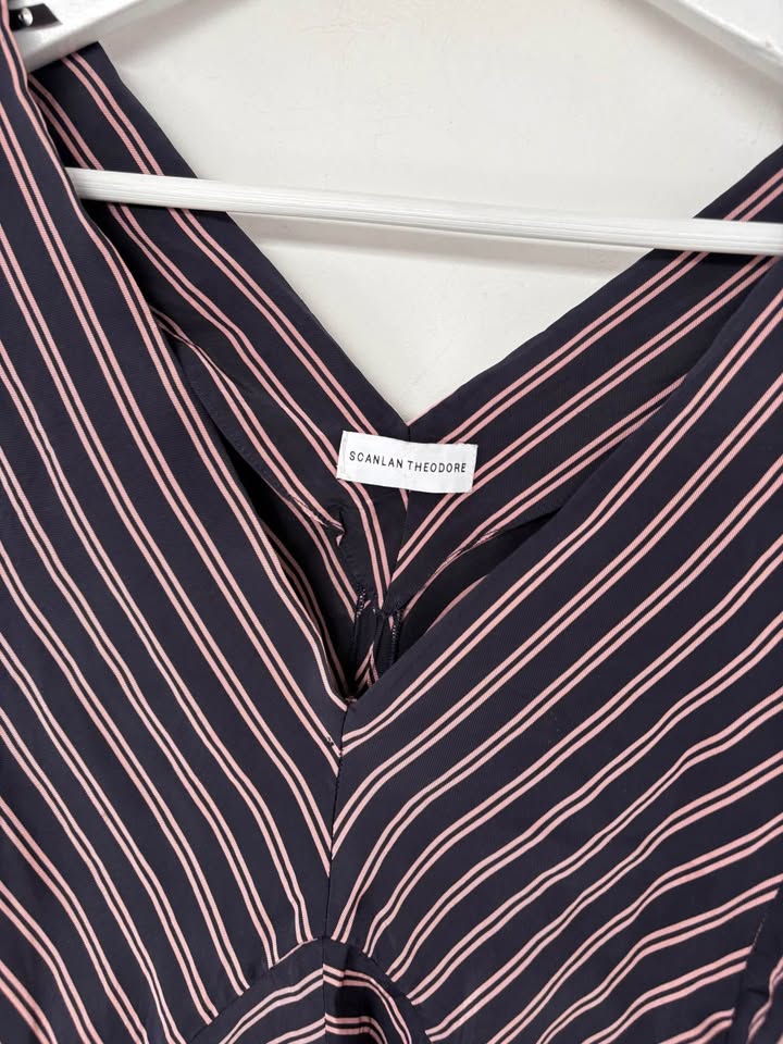 Scanlan Theodore Stripe Dress - size 8