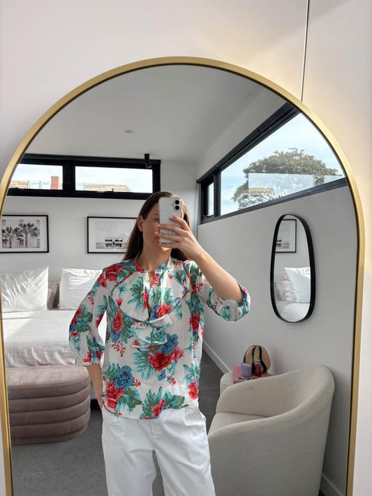 Scanlan Theodore Silk Blouse - size 8