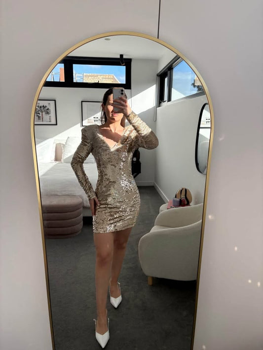 MISHA Sequin Mini Dress - size 6