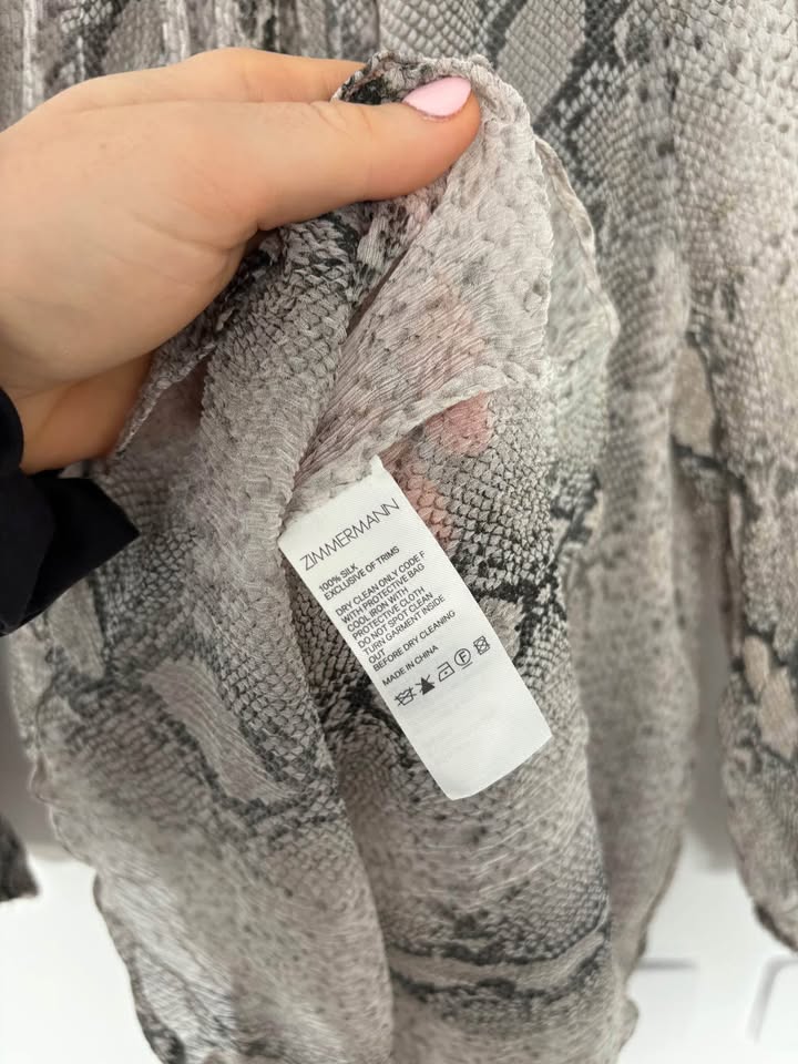 ZIMMERMANN Snakeskin Set - size 0P/1