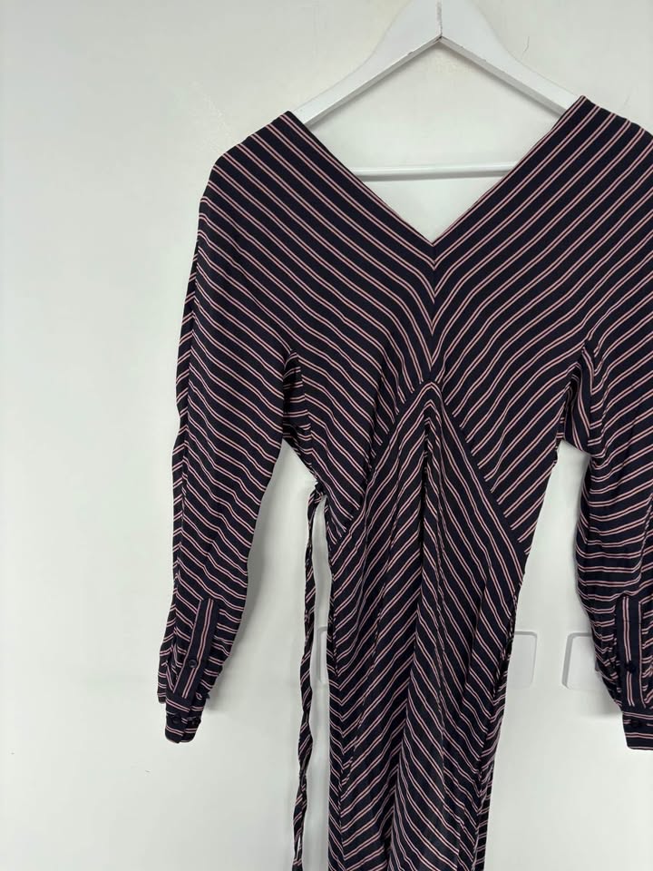 Scanlan Theodore Stripe Dress - size 8