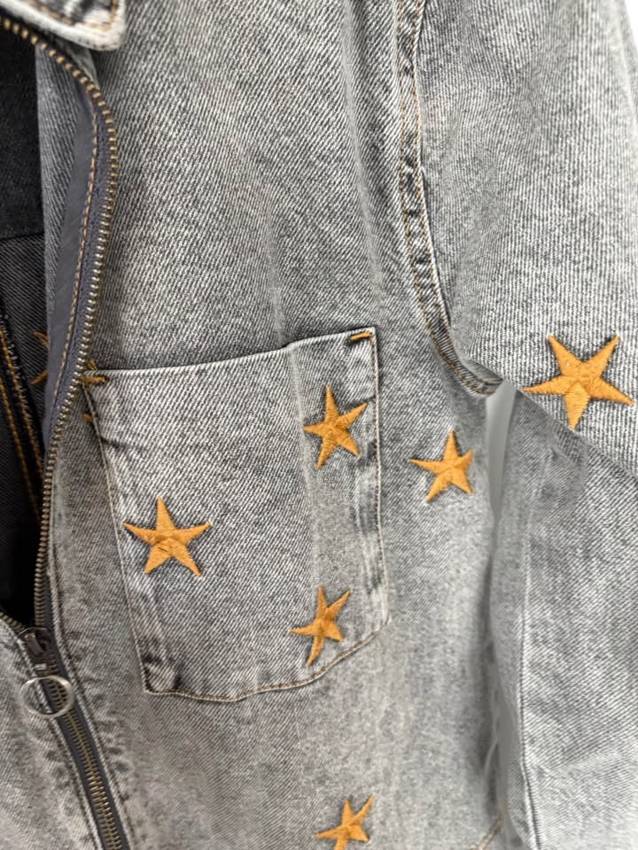 One tea Spoon Denim Romper - size xs