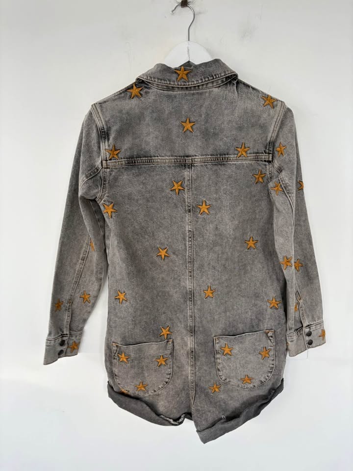 One tea Spoon Denim Romper - size xs