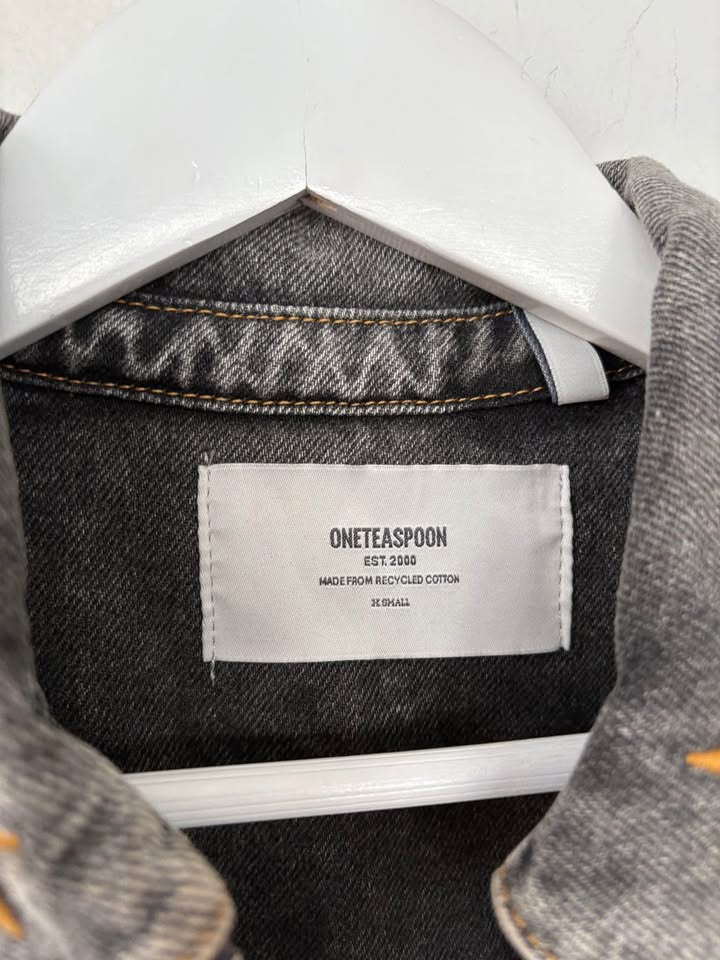 One tea Spoon Denim Romper - size xs