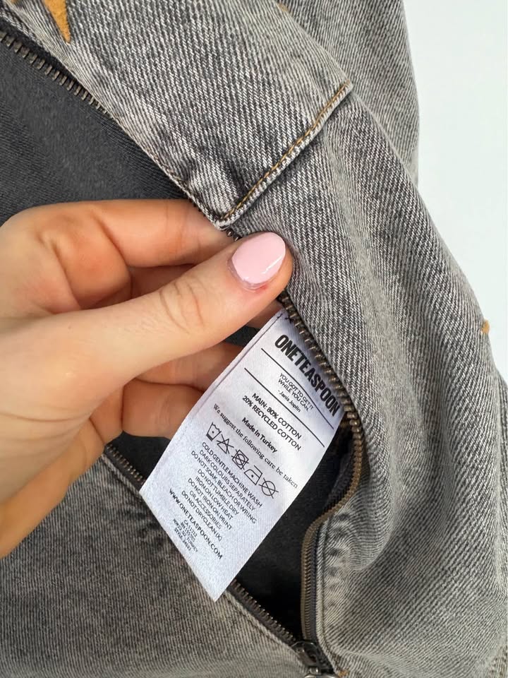 One tea Spoon Denim Romper - size xs