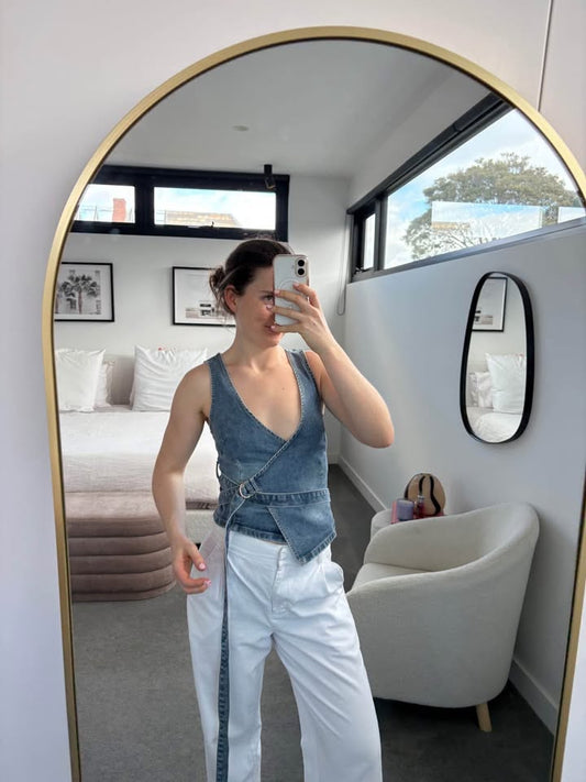 Abrand Jeans Denim Vest - Size XS