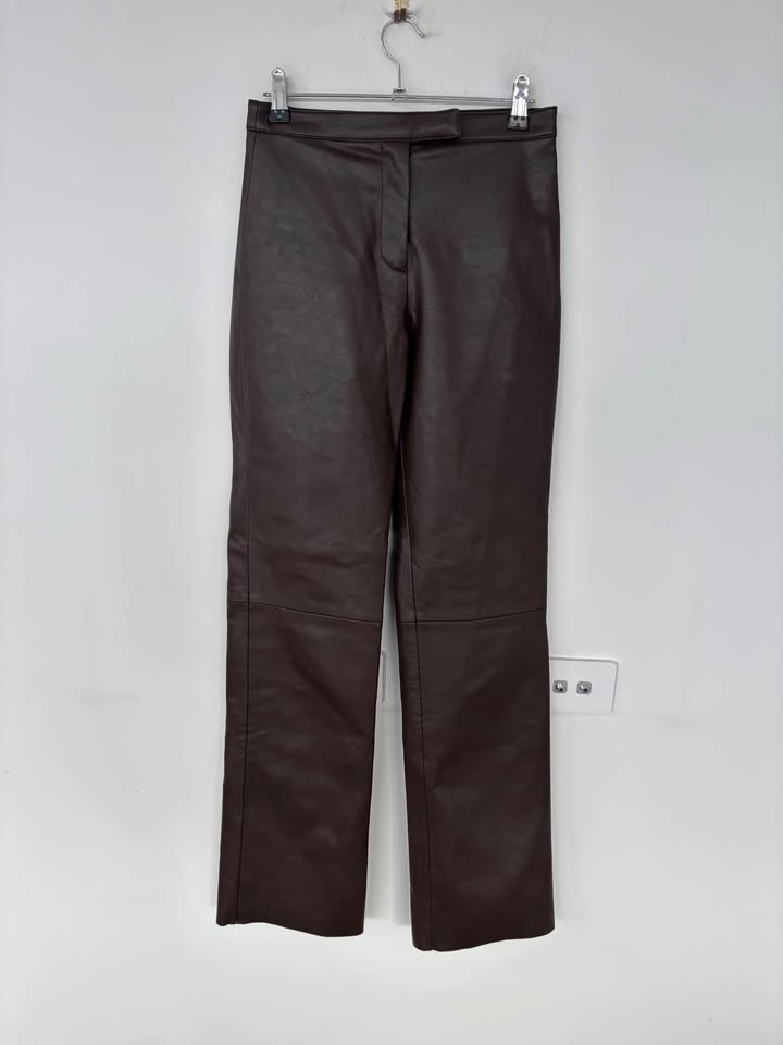 Henne Faux Leather Pants - Size 4