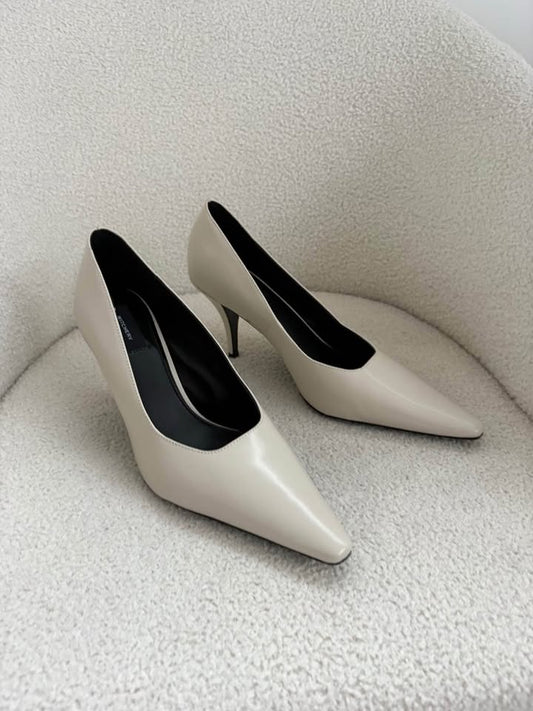 Witchery Cream Heels - Size 41