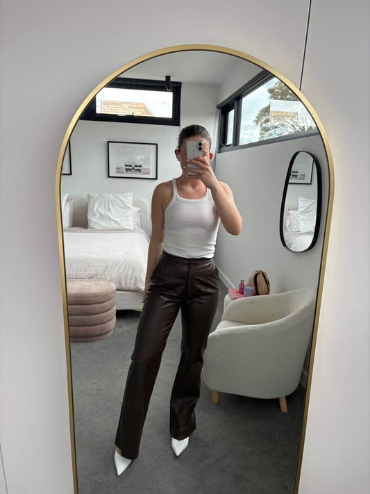 LVIR Faux Leather Pants - Size Small