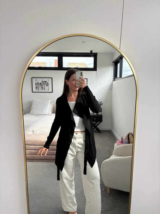 Scanlan Theodore Crepe Knit Cardigan - Size Medium