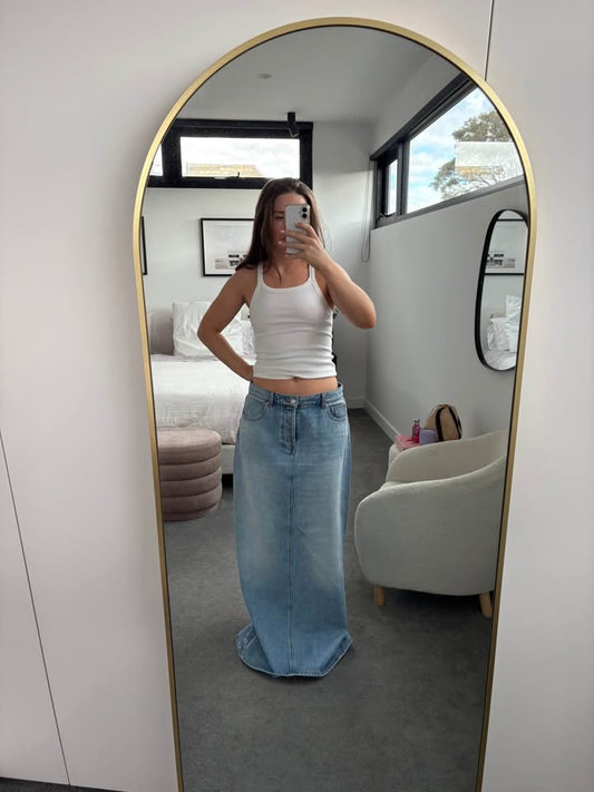 Henne Denim Skirt - Size 12