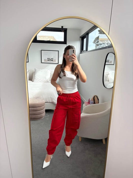 Camilla and Marc Red Pants - Size 6