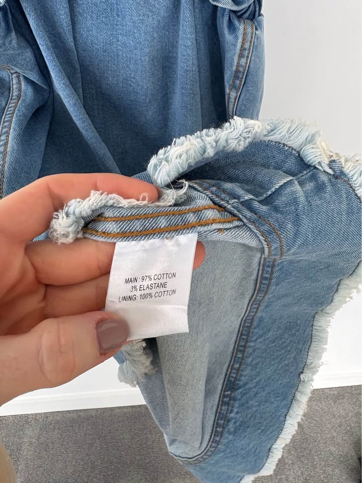 Aje Denim Mini Dress - size 8