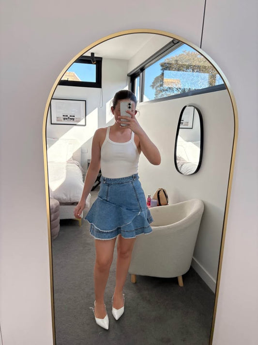 Aje Denim Skirt - size 8