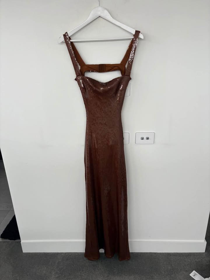 MESHKI Sequin Maxi Dress - size small