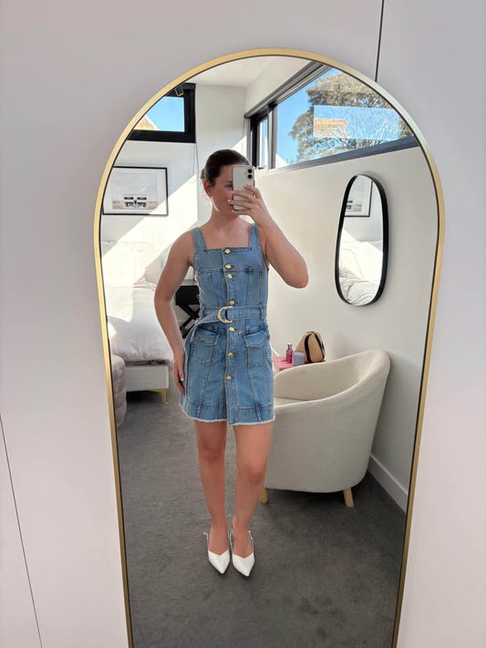 Aje denim mini dress - size 6