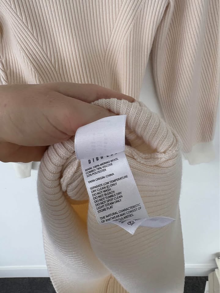 Dion Lee Merino Wool Mini Dress - size small