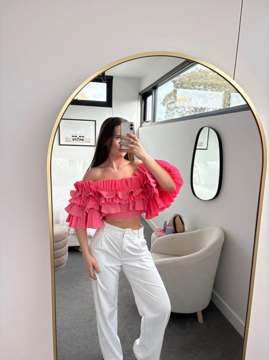 Acler Frilly Top - Size 6