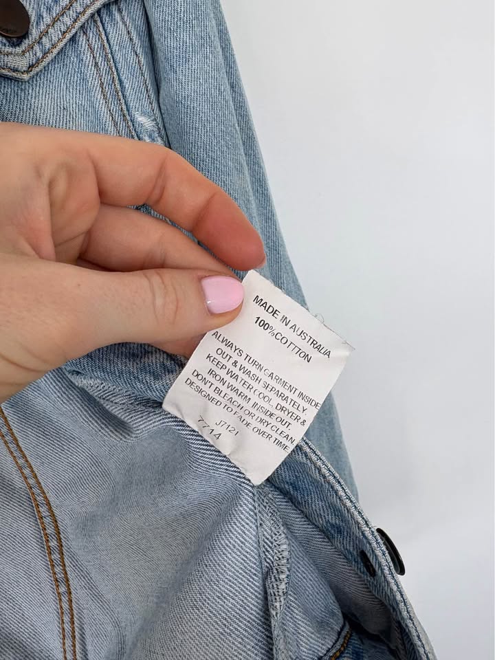 Nobody Denim Jacket with detachable collar - Size Small