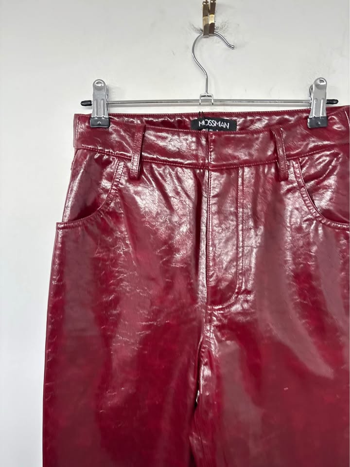Mossman Faux Leather Pants - Size 6