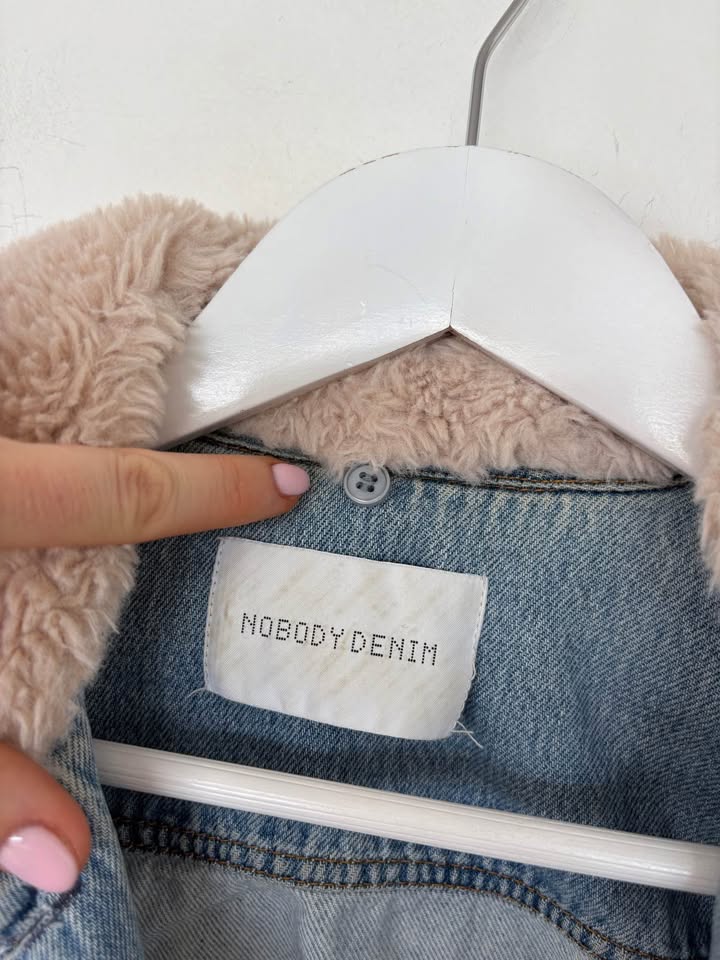 Nobody Denim Jacket with detachable collar - Size Small