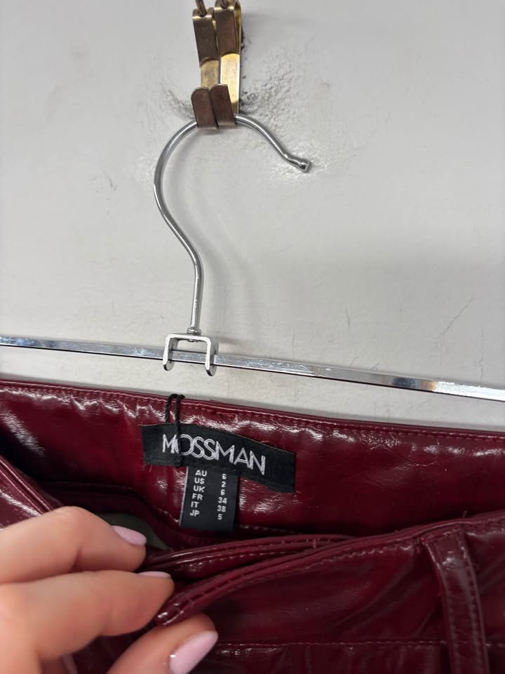 Mossman Faux Leather Pants - Size 6
