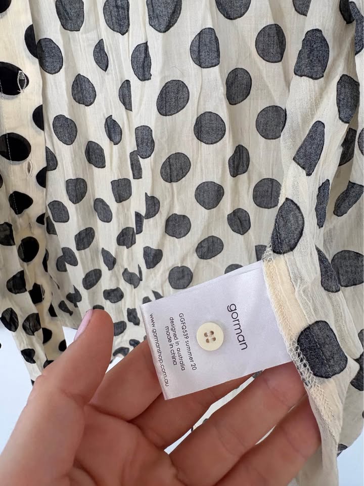 Gorman Cotton Shirt - Size 10