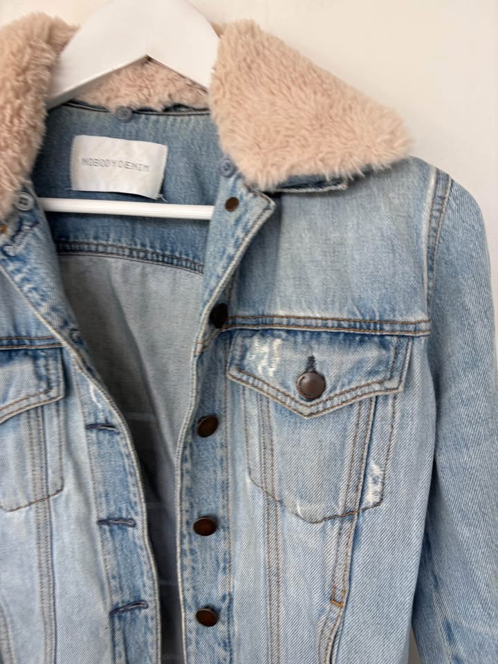 Nobody Denim Jacket with detachable collar - Size Small